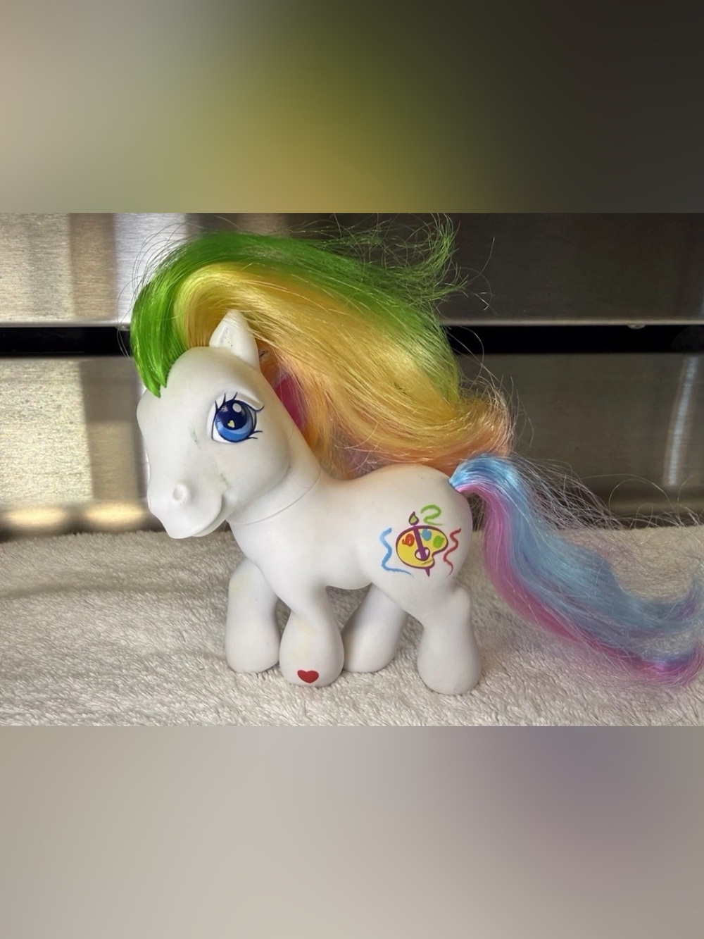 Vintage My Little Pony G3 Finger Paints 2002 - cute Art Pony